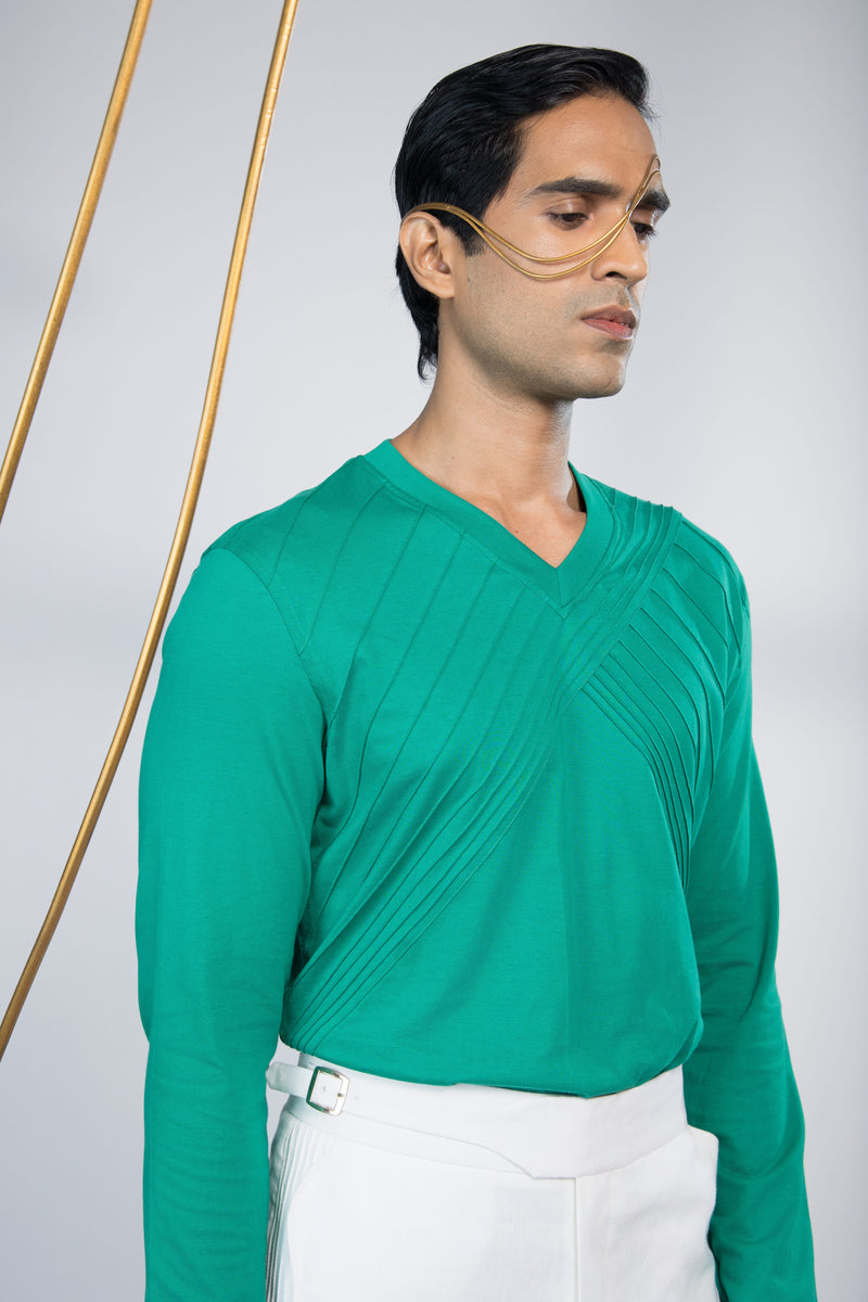 Men's Bright Green Knit