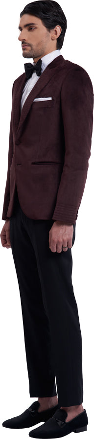 Topman slim velvet suit trousers in black  ASOS
