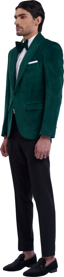 Green dinner jacket ensemble