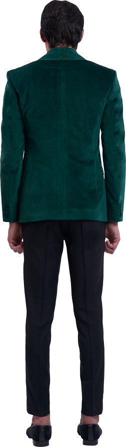 Green dinner jacket ensemble