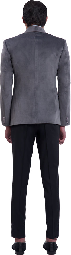 Grey dinner jacket ensemble