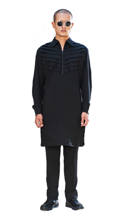 Black Athleisure Kurta Set