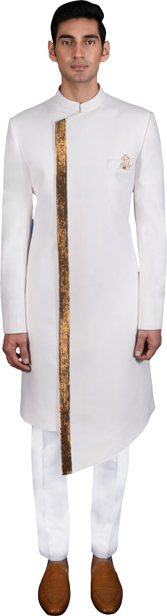 White Sherwani Ensemble