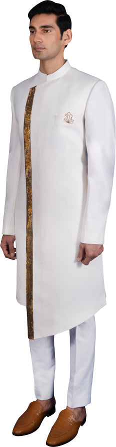 White Sherwani Ensemble