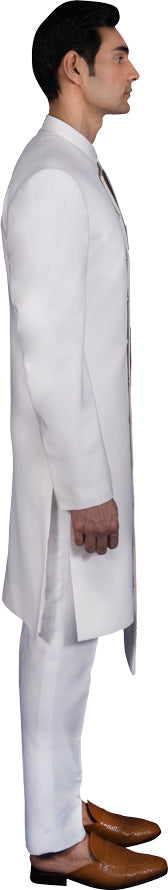 White Sherwani Ensemble