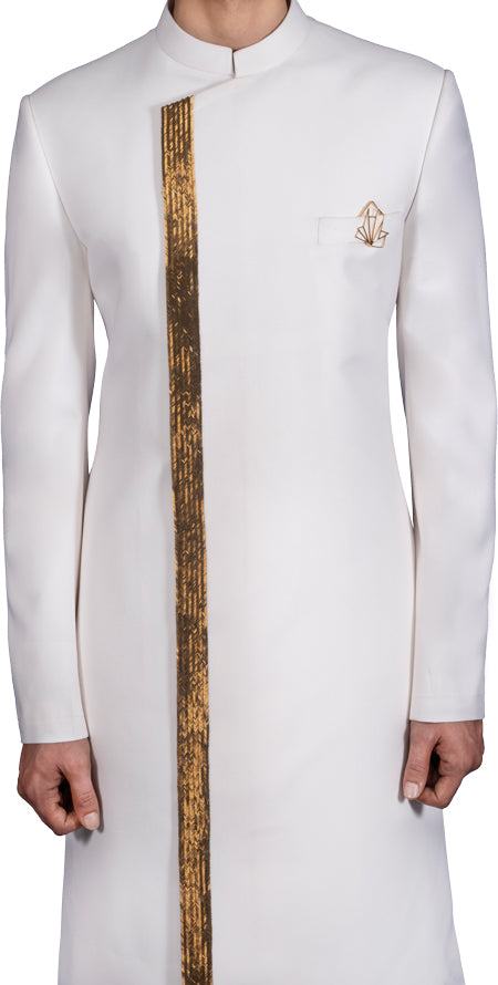 White Sherwani Ensemble