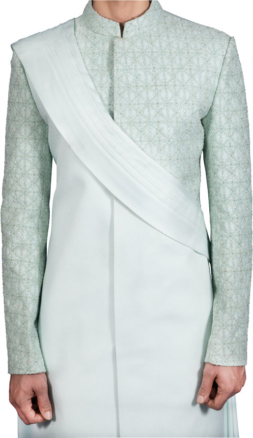 Ice Blue Sherwani Ensemble