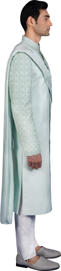 Ice Blue Sherwani Ensemble