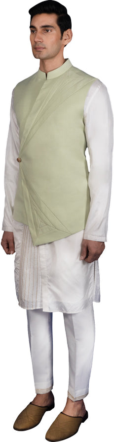 Mint Bandi Kurta Ensemble