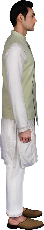 Mint Bandi Kurta Ensemble