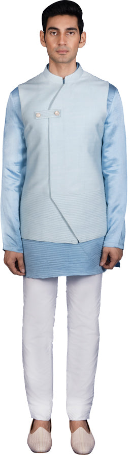 Blue Bandi Kurta Ensemble