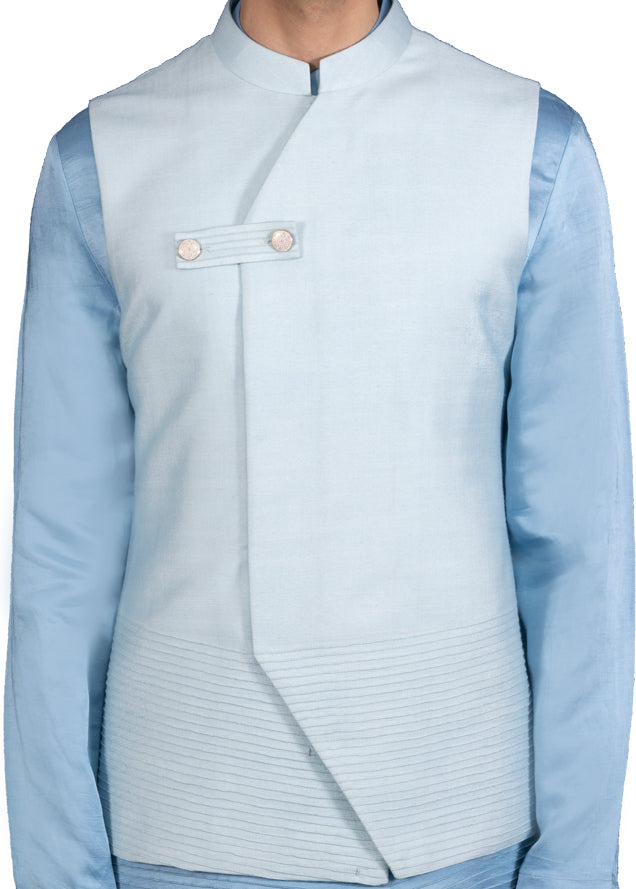 Blue Bandi Kurta Ensemble