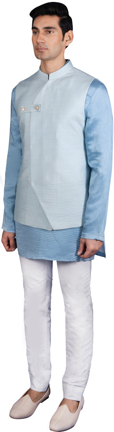 Blue Bandi Kurta Ensemble