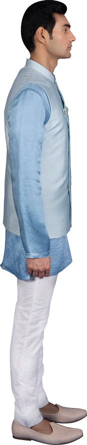 Blue Bandi Kurta Ensemble