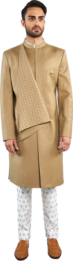 Sand Sherwani Ensemble