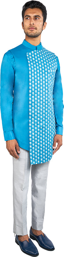 Teal Bandi & Kurta Ensemble