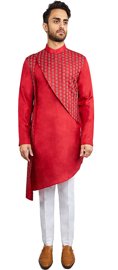 Bright Red Kurta