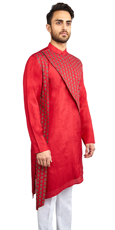 Bright Red Kurta