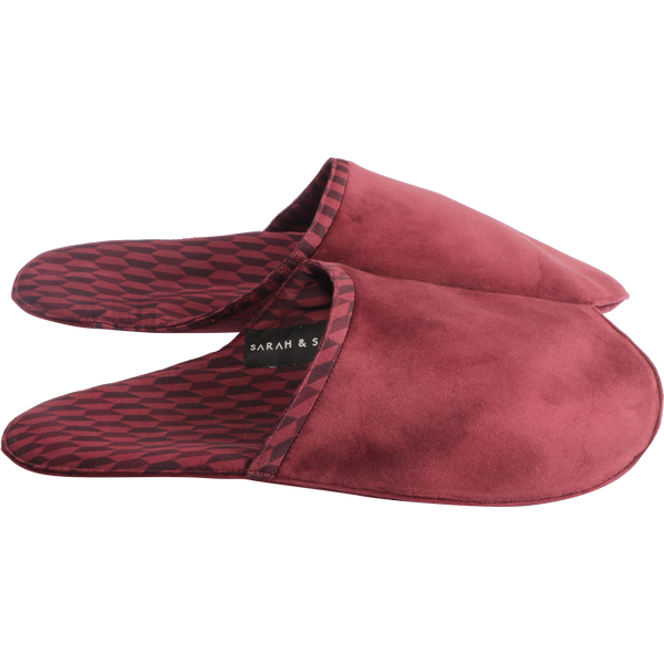 Burgundy Slippers