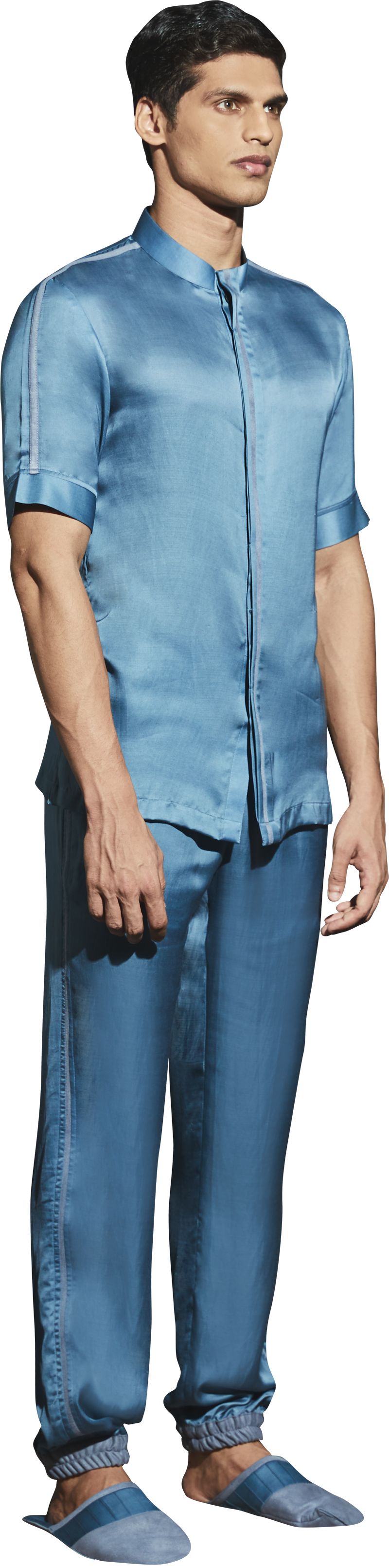 BlueGrey Satin PJ Set- Men