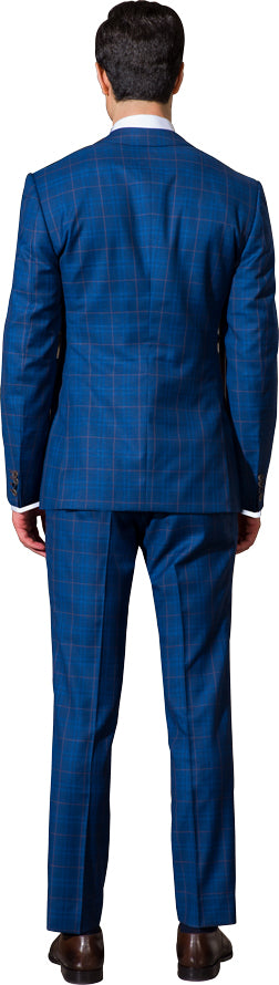 Blue two piece suit