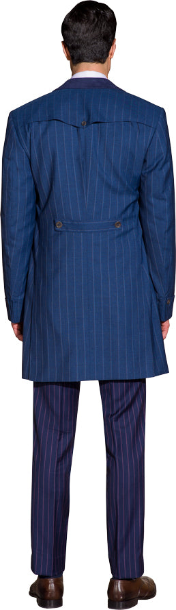 Denim blue overcoat
