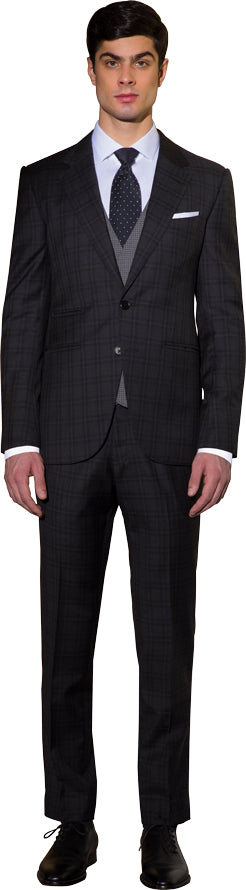 Charcoal three piece suit