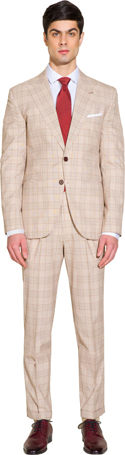 Light brown two piece suit