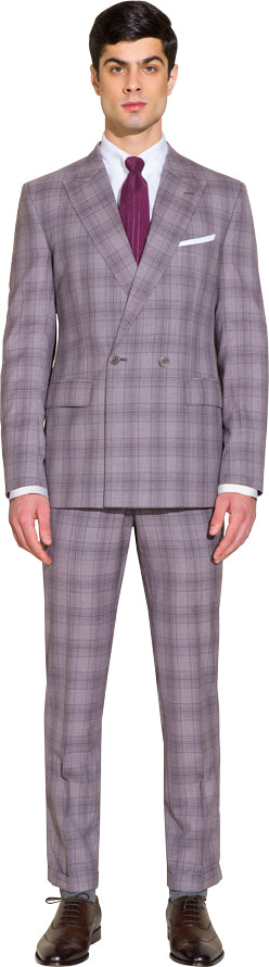 Soft light purple two piece suit