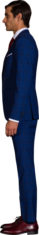 Cobalt blue three piece suit