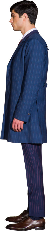 Denim blue overcoat