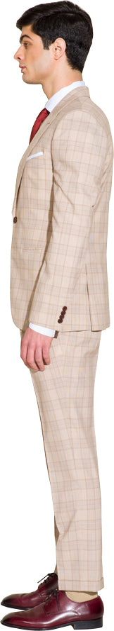 Light brown two piece suit