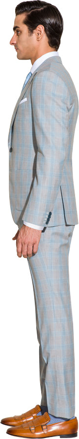 Light grey two piece suit