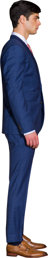 Cobalt blue two piece suit